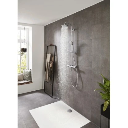 Hansgrohe Showerpipe Croma 160 1jet Mit Thermostat Chrom 6 Hansgrohe Showerpipe Croma 160 1jet Mit Thermostat Chrom – Bild 6