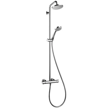 Hansgrohe Showerpipe Croma 160 1jet Mit Thermostat Chrom 1 Hansgrohe Showerpipe Croma 160 1jet Mit Thermostat Chrom