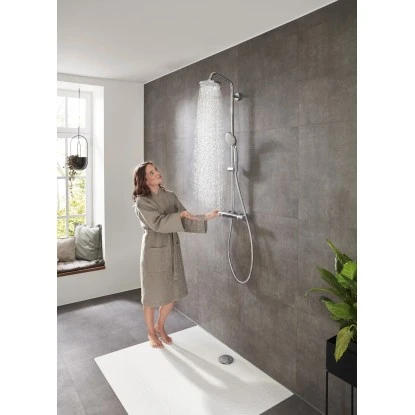 Hansgrohe Showerpipe Croma 160 1jet Mit Thermostat Chrom 9 Hansgrohe Showerpipe Croma 160 1jet Mit Thermostat Chrom – Bild 9