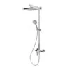 Schulte ExpressPlus Duschsystem Rain Mit Einhebelmischer Kopfbrause Eckig
