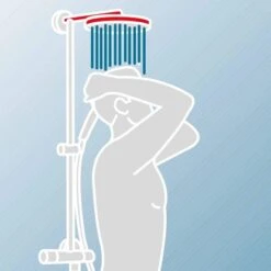 Schulte ExpressPlus Duschsystem White Style Version"Square" Mit Umsteller -Brausesets Günstiges Geschäft 60991064524 2053 064524 11