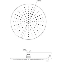 Ideal Standard Regenbrause Idealrain 30 Cm Silk Black -Brausesets Günstiges Geschäft 614234 3049 10