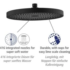Wenko Duschsystem Softwater Schwarz -Brausesets Günstiges Geschäft 903231 1068 10