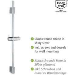 Wenko Duschstange Classic Chrom 70 Cm -Brausesets Günstiges Geschäft 903255 1068 03
