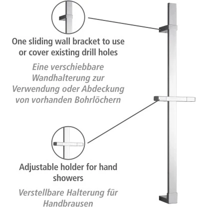 Wenko Duschstange Design Chrom 68 Cm 2 Wenko Duschstange Design Chrom 68 Cm – Bild 2