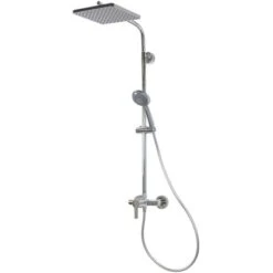 Breuer Duscharmatur Aquamaxx 310 Mit Einhebelmischer Eckige Kopfbrause