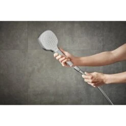 Hansgrohe Handbrause Croma Select E Vario Mit 3 Strahlarten Weiß-Chrom -Brausesets Günstiges Geschäft Install 2683 26812400 tif