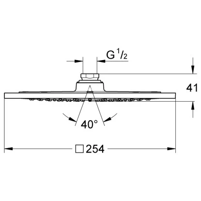 Grohe Kopfbrause Rainshower F-Series 10" 2 Grohe Kopfbrause Rainshower F-Series 10" – Bild 2